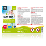 Pastilles de chlore lent soluble Bayzid® de 20g en boîte de 1 KG