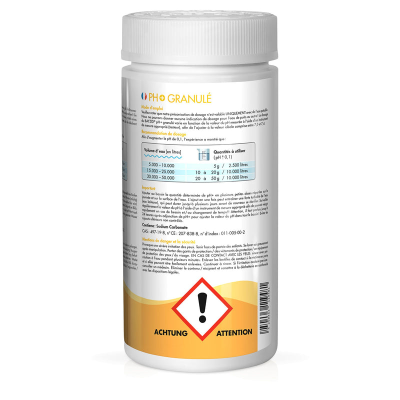 1 kg BAYZID® pH Plus korrels voor het zwembad