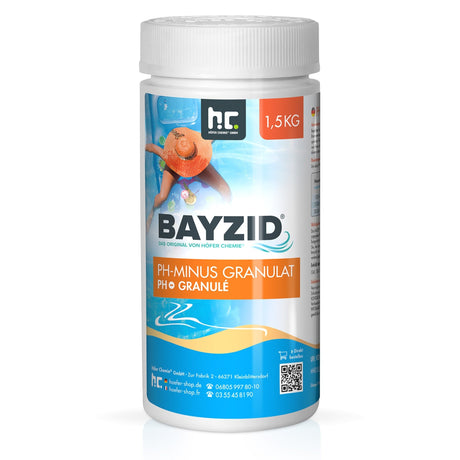 1,5 kg BAYZID® pH Minus Granulat für den Pool - Höfer Chemie GmbH