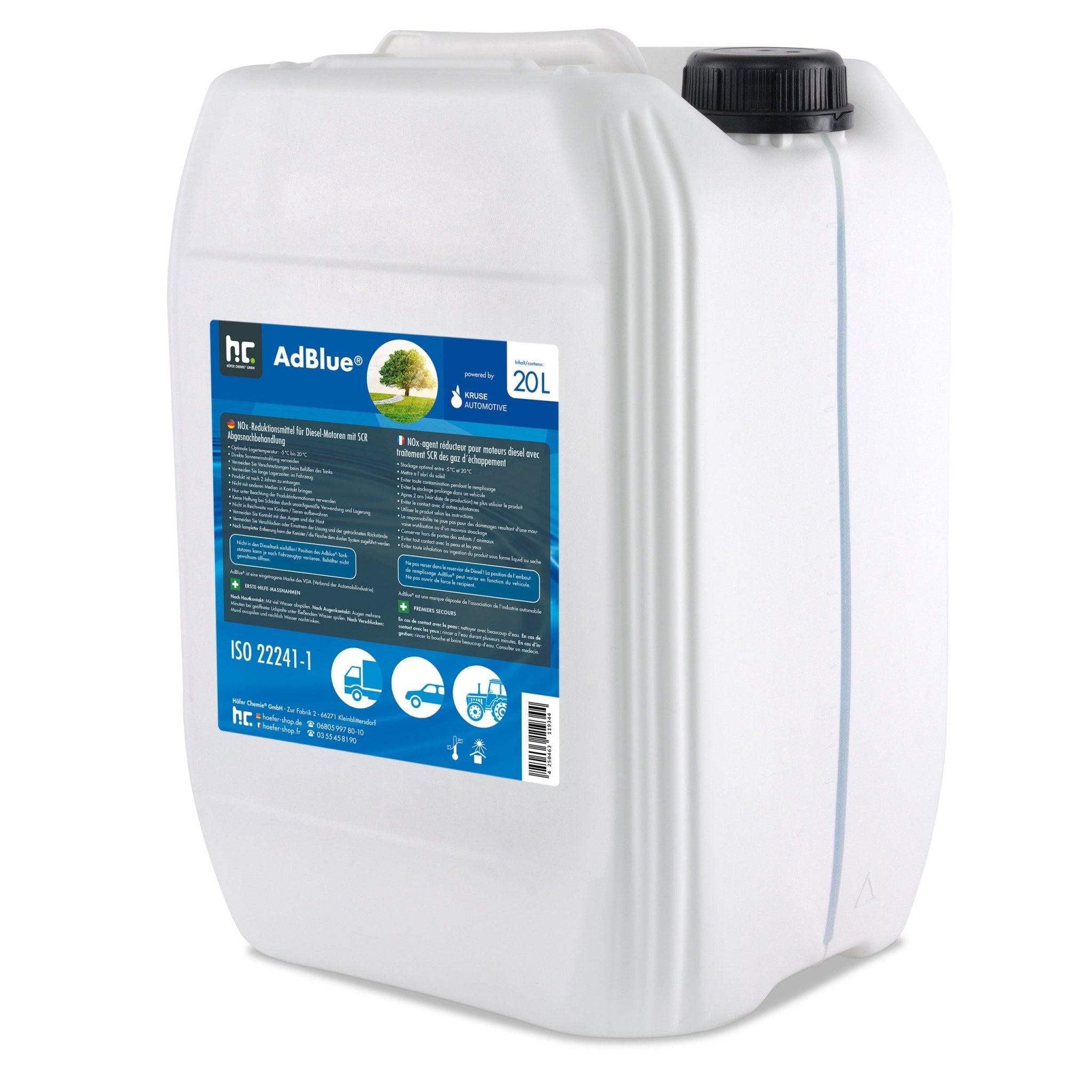 20 L AdBlue® hoogwaardig in jerrycan– Höfer Chemie GmbH