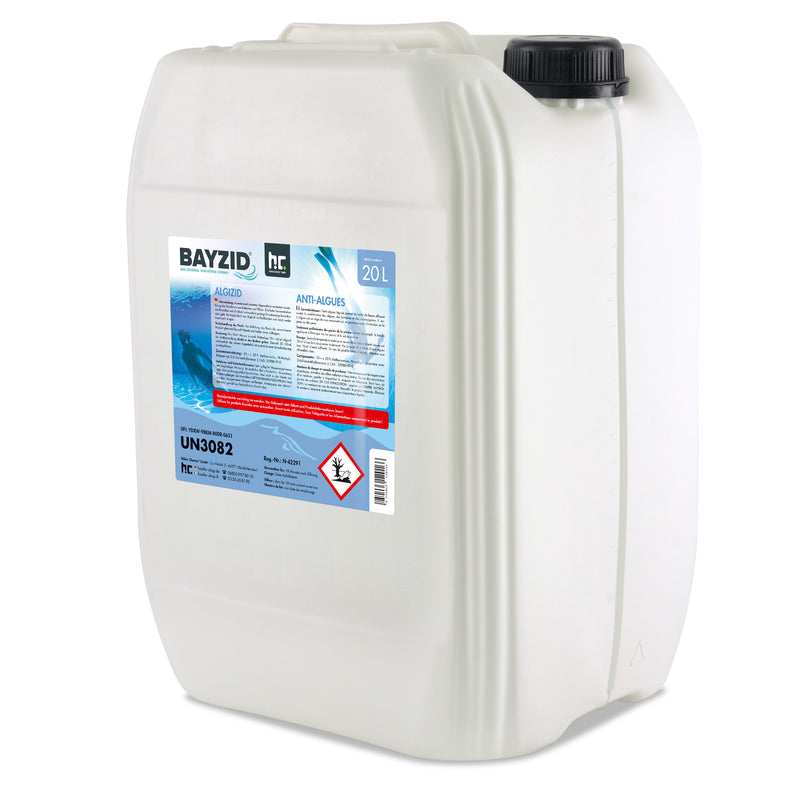 20 L BAYZID® Algizid Algenverhütung für Pools in Kanister