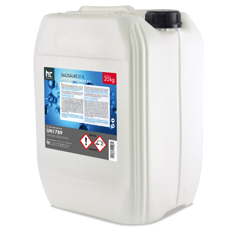 20 kg Höfer Chemie® zoutzuur 29-32% in jerrycan