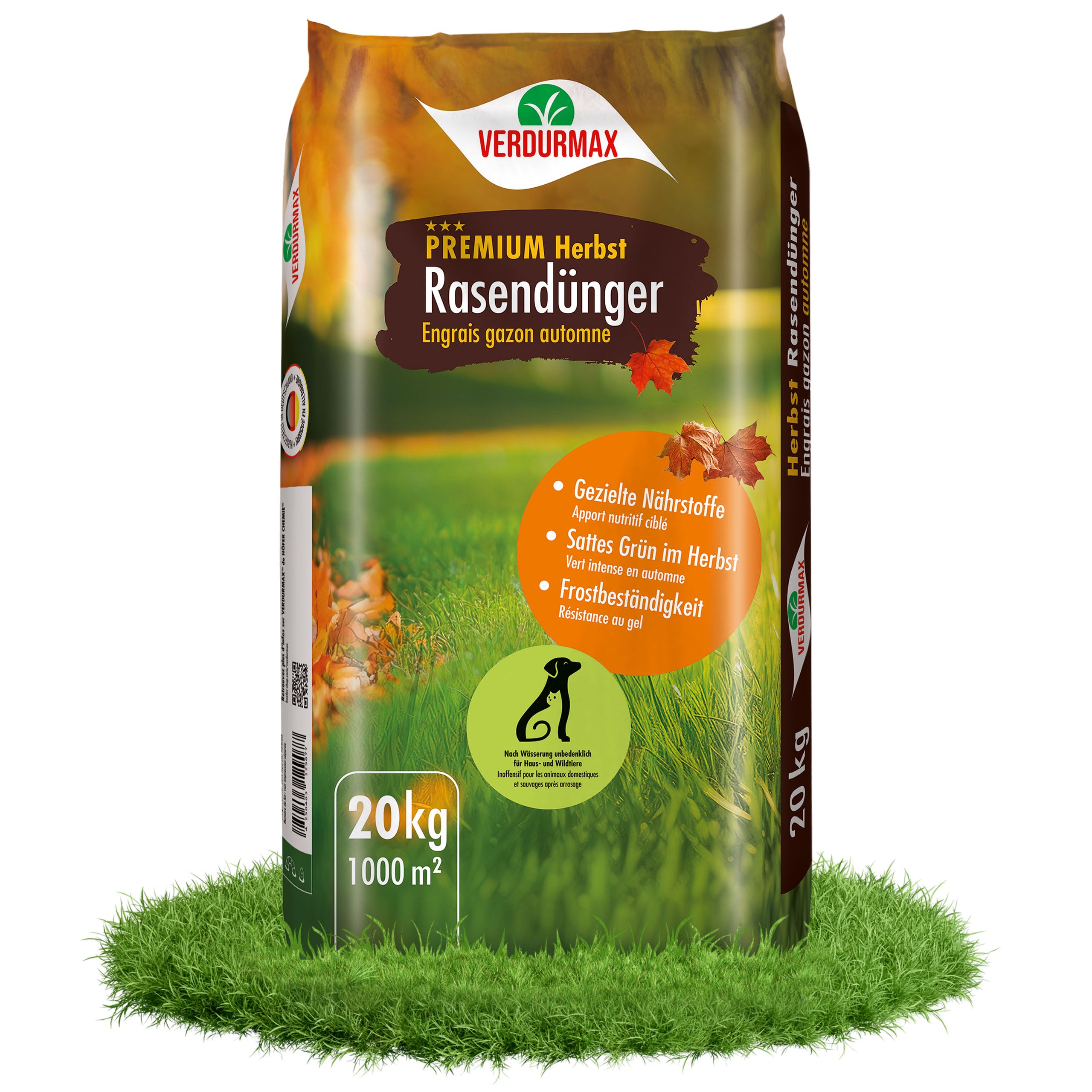 20 kg VERDURMAX® Premium Herbst Rasendünger– Höfer Chemie GmbH