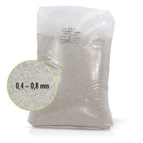 25 kg Premium Quarzsand Filtersand 0,4 - 0,8 mm - Höfer Chemie GmbH
