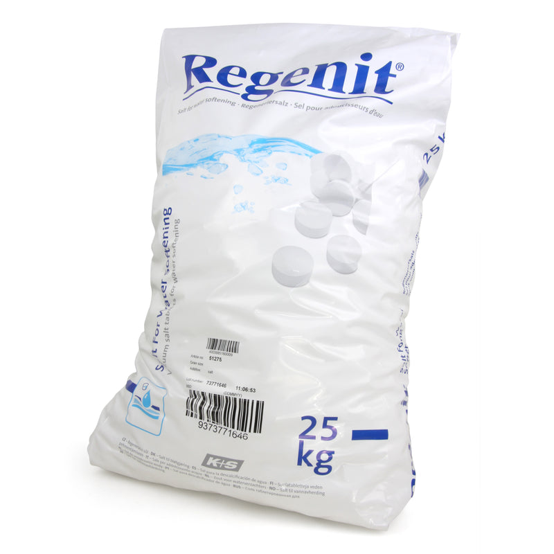 25 kg Regenit® verdampte zouttabletten voor de regeneratie van wateronthardingssystemen