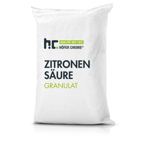 25 kg Zitronensäure Granulat in Lebensmittelqualität - Höfer Chemie GmbH