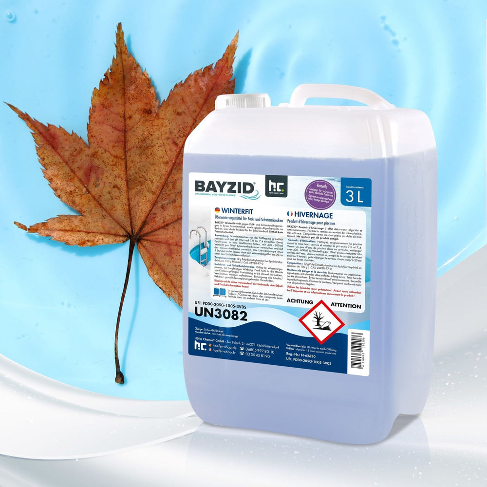 3 L BAYZID Winterfit berwinterungsmittel fr Pools in Kanister Hfer Chemie GmbH 3 L BAYZID Winterfit berwinterungsmittel fr Pools in Kanister Hfer Chemie GmbH