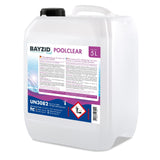 5 L BAYZID® Poolclear - Trübungsbeseitigung für Pool - Filter mit Kartuschen & Filterballs - Höfer Chemie GmbH