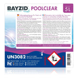 5 L BAYZID® Poolclear - Trübungsbeseitigung für Pool - Filter mit Kartuschen & Filterballs - Höfer Chemie GmbH