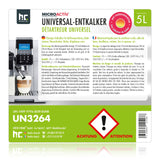 Détartrant universel Microactiv® avec indicateur de couleur pour machines à café entièrement automatiques en bidon de 5 L