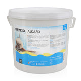 5 kg BAYZID® Alkafix om de alkaliteit (TA) te verhogen in een emmer