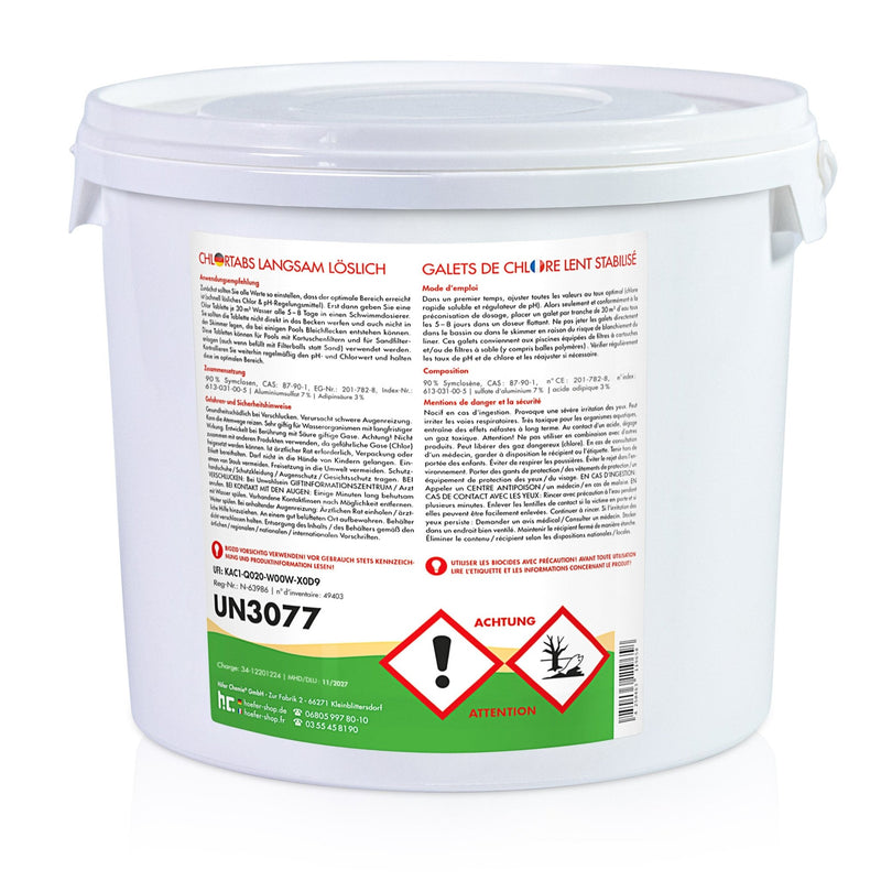 5 kg BAYZID® Chlortabs 200g langsam löslich im Eimer - Höfer Chemie GmbH