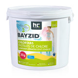 Galets de chlore lent de 20g Bayzid® en pot de 5 KG