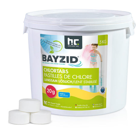 5 kg BAYZID® Chlortabs 20g langsam löslich im Eimer - Höfer Chemie GmbH