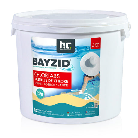 5 kg BAYZID® Chlortabs 20g schnell löslich im Eimer - Höfer Chemie GmbH