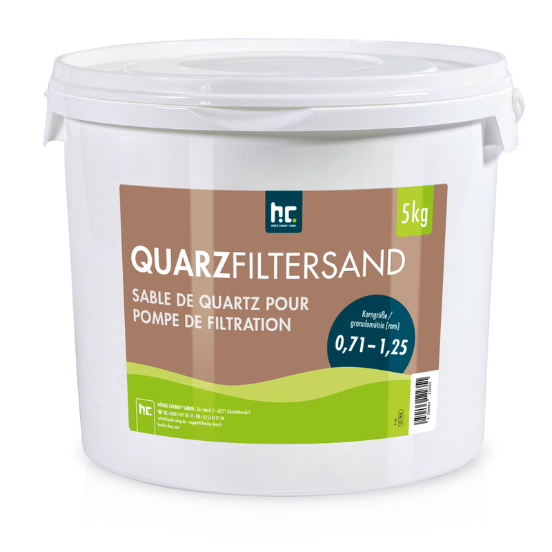 5 kg Premium Quarzsand Filtersand 0,71 - 1,25 mm