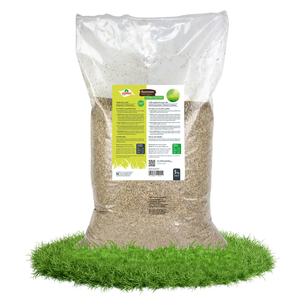 wie lange kann man rasensamen aufbewahren 5 kg VERDURMAX® Rasensamen– Höfer Chemie GmbH