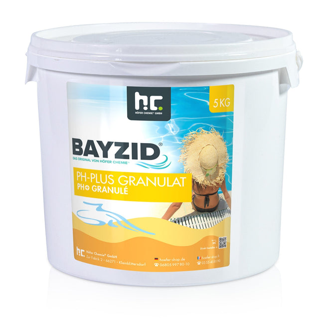 5 kg BAYZID® pH Plus Granulat für den Pool in Eimer - Höfer Chemie GmbH