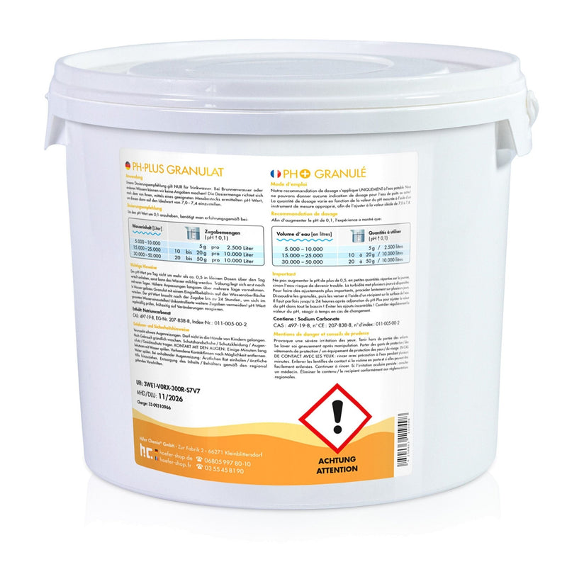5 kg BAYZID® pH Plus Granulat für den Pool in Eimer - Höfer Chemie GmbH