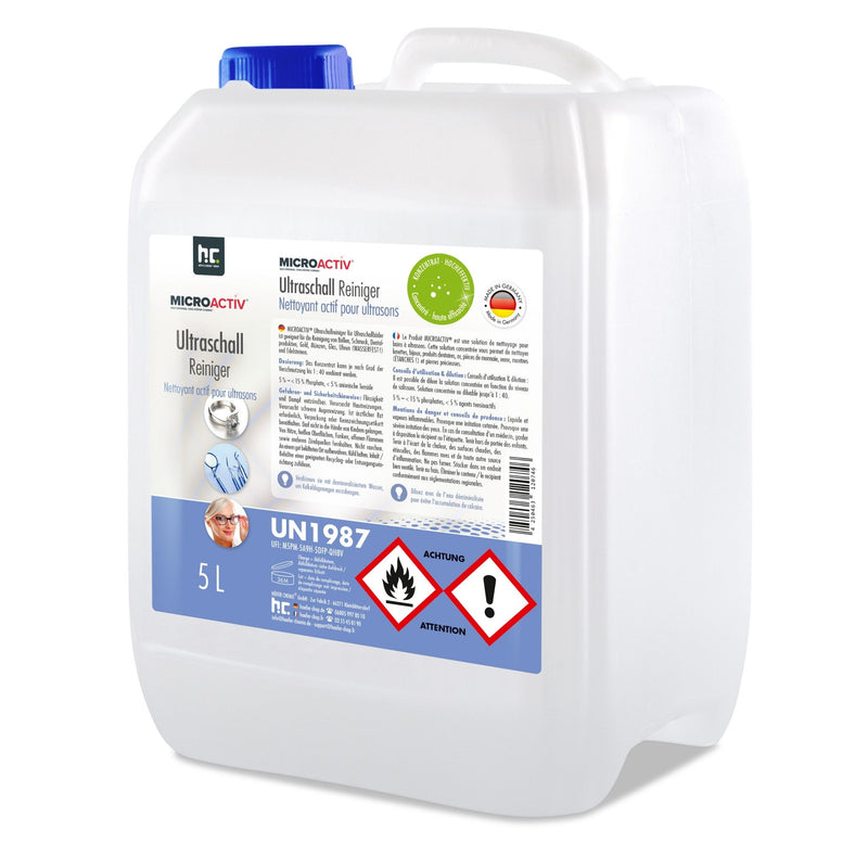 5 L Microactiv® Ultraschallreiniger Flüssig - Konzentrat für Ultraschallbad - Höfer Chemie GmbH