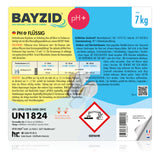 7 kg BAYZID® pH Plus flüssig für Pools in handlichen Kanistern