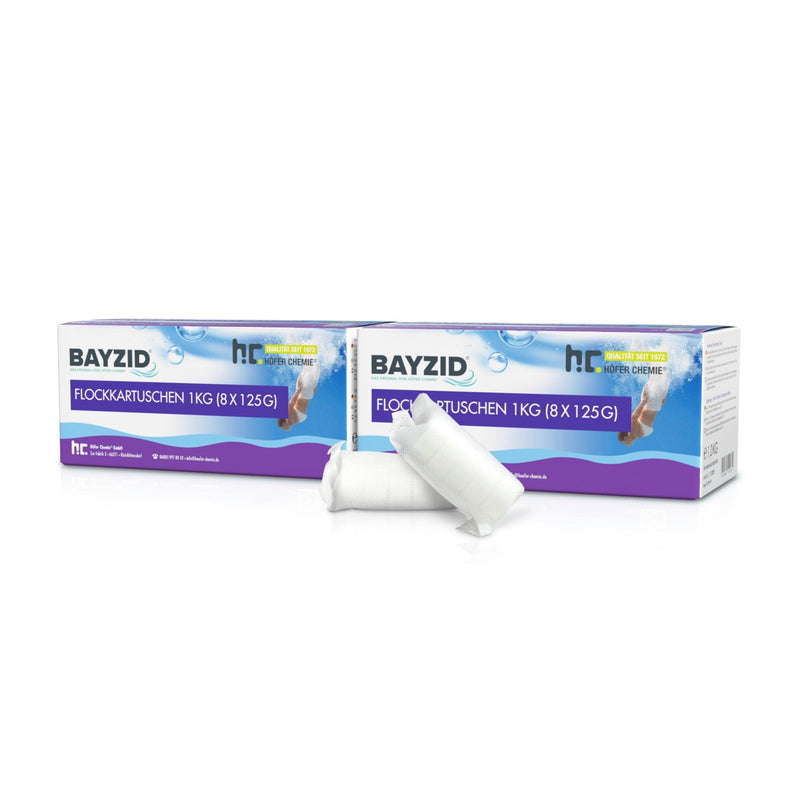 1 kg BAYZID® Flockkartusche für Pools - Höfer Chemie GmbH