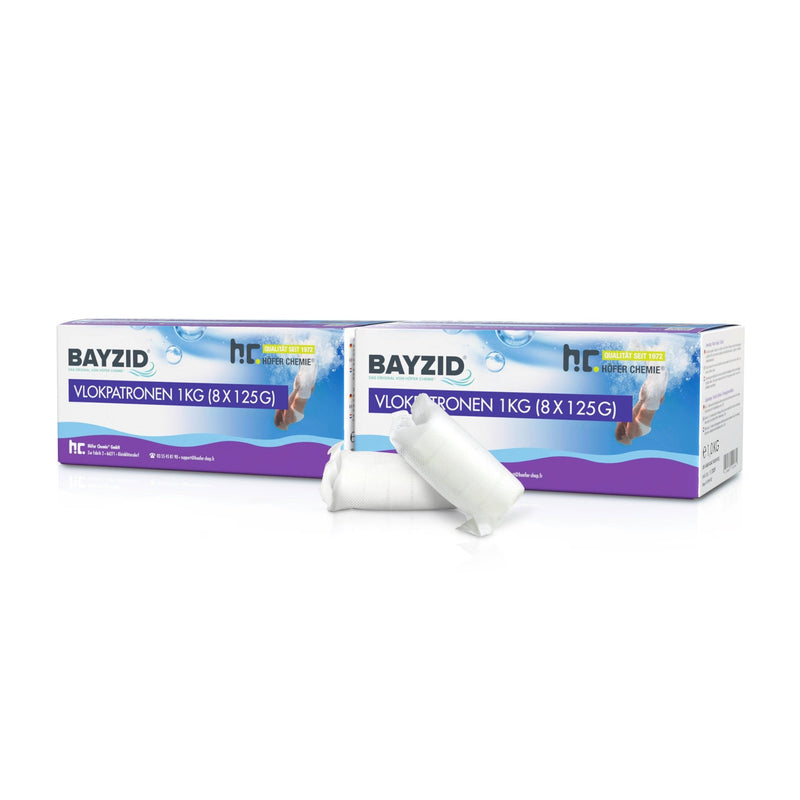 1 kg BAYZID® Flockkartusche für Pools - Höfer Chemie GmbH
