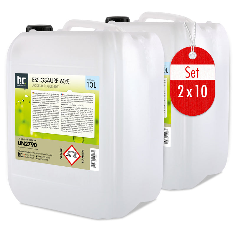 10 L Höfer Chemie® Essigsäure 60% in Kanistern