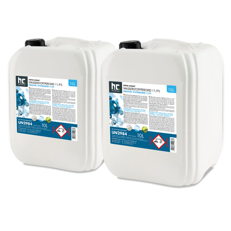 10 L Höfer Chemie® Wasserstoffperoxid 11,9% in Kanister