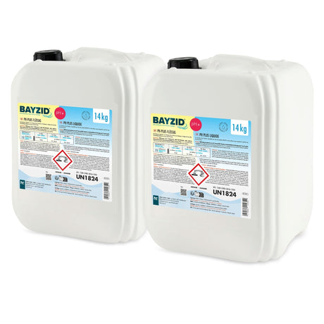 14 kg BAYZID® pH Plus flüssig für Pools in Kanistern - Höfer Chemie GmbH