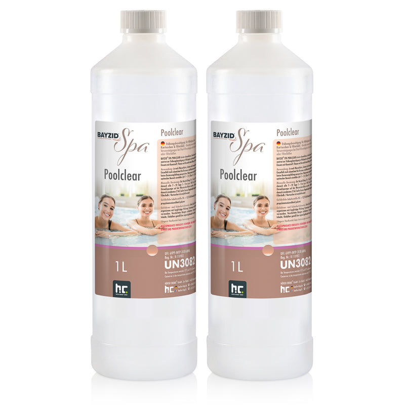 1L de BAYZID® SPA Poolclear pour l'élimination des turbidités