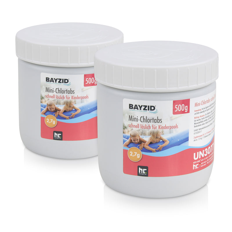 500 g BAYZID® Mini - Chlortabs 2,7 g für kleine Pools