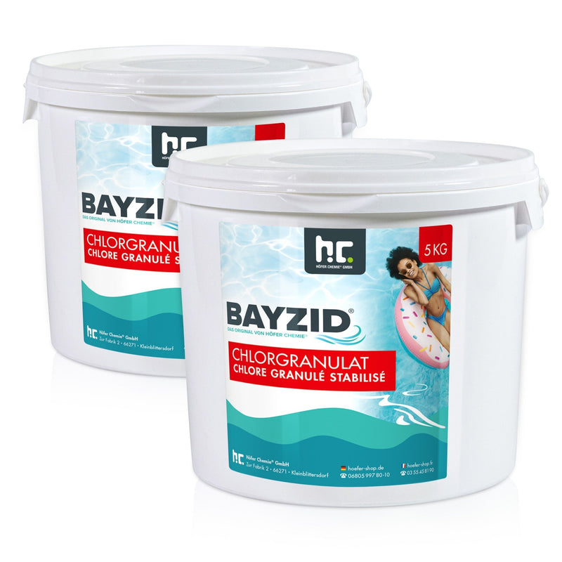 5 kg BAYZID® Chlorgranulat für Pools - Höfer Chemie GmbH