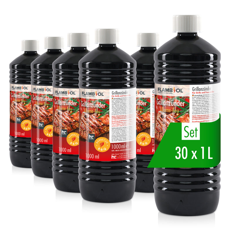 1 L FLAMBIOL® Grillanzünder flüssig für Grills und Feuerstellen in Flasche