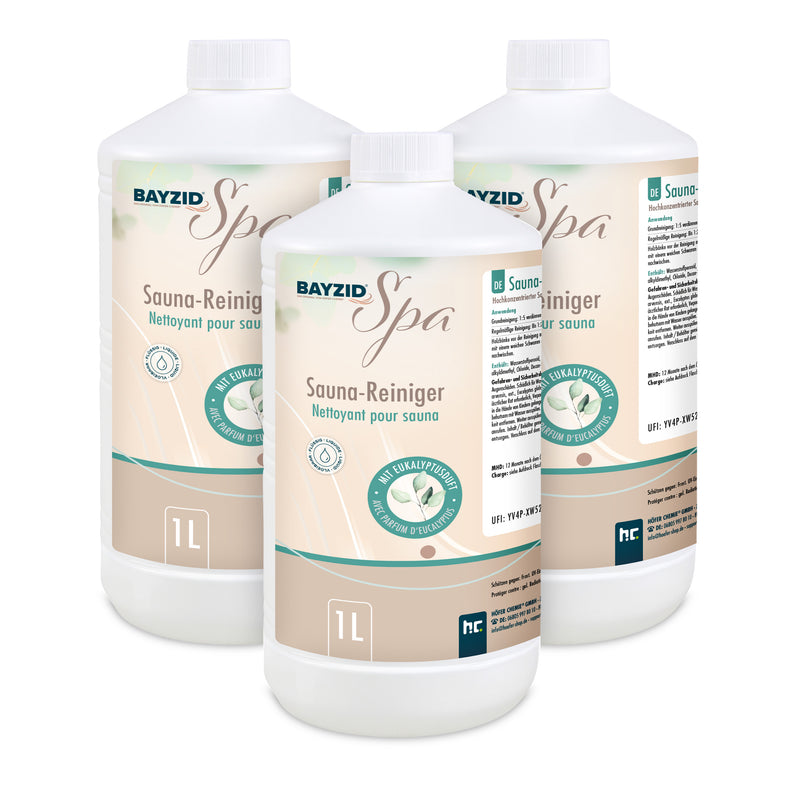 1 L BAYZID® SPA Saunareiniger mit Eukalyptusduft - hochkonzentriertes Reinigungsmittel