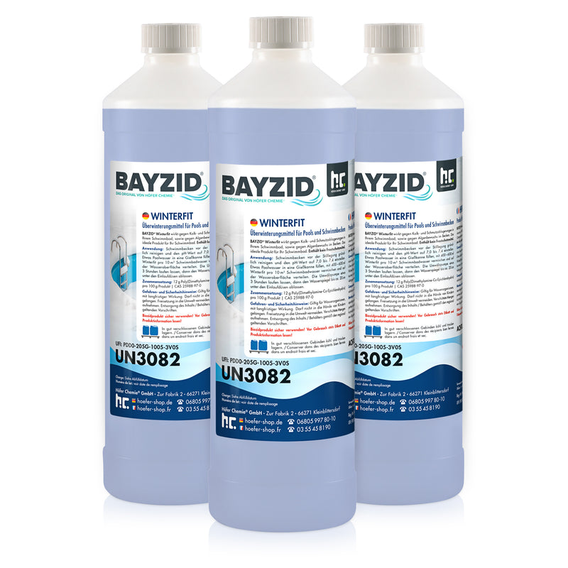 1 L BAYZID® Winterfit Überwinterungsmittel für Pools in Flaschen