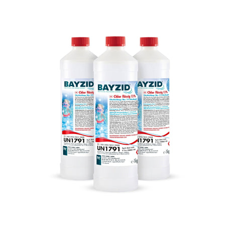 1 kg BAYZID® Chlor 13% flüssig für Pools - Höfer Chemie GmbH