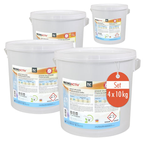 10 kg Microactiv® Waschpulver Vollwaschmittel - Höfer Chemie GmbH