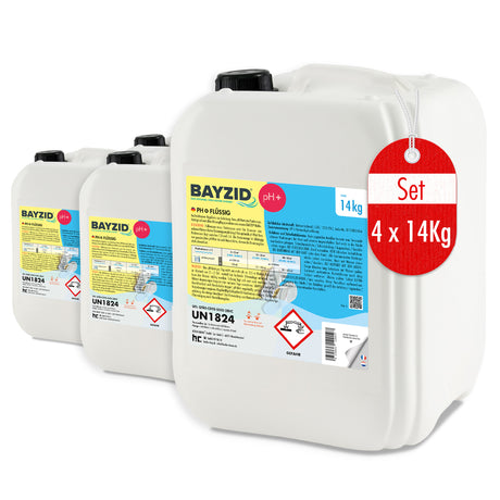 14 kg BAYZID® pH Plus vloeistof voor zwembaden in jerrycans