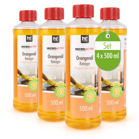 500 ml Microactiv® Orangenöl Reiniger Konzentrat in Flasche