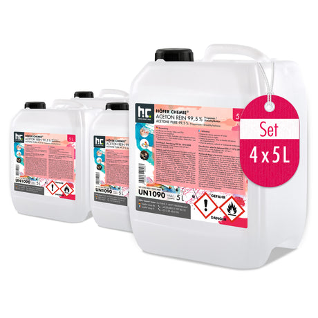 5 L Höfer Chemie® Aceton rein 99,5% in Kanister