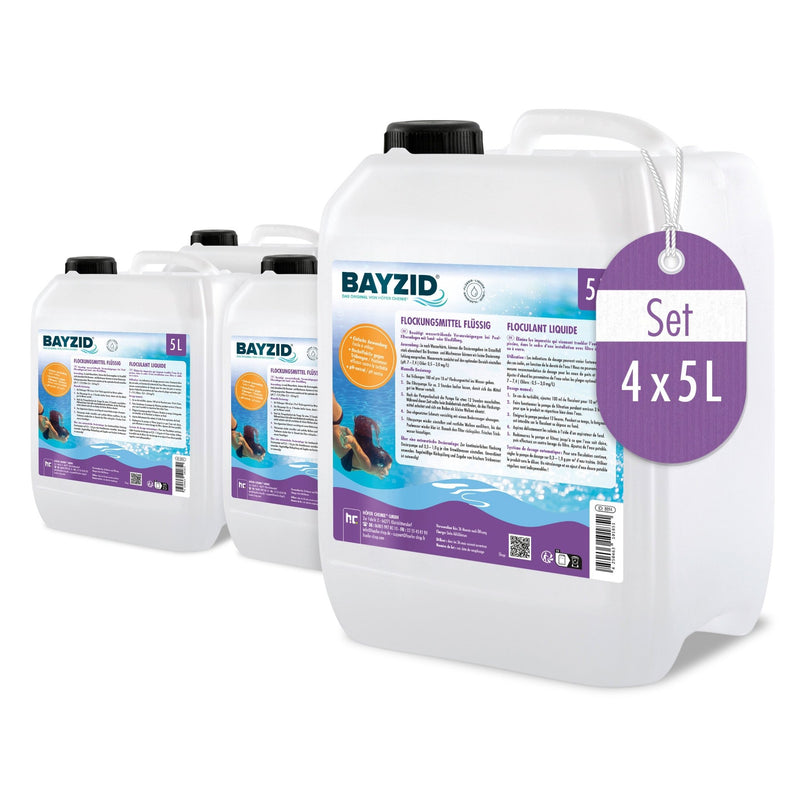 5 L BAYZID® Flockungsmittel flüssig für Pools im Kanister - Höfer Chemie GmbH
