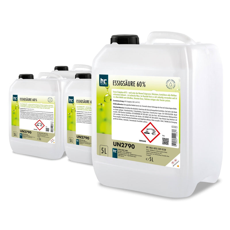 5 L Höfer Chemie® Essigsäure 60% in Kanistern - Höfer Chemie GmbH
