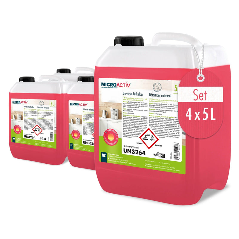 5 L Microactiv® Universal Entkalker mit Farbindikator für Kaffeevollautomaten im Kanister - Höfer Chemie GmbH
