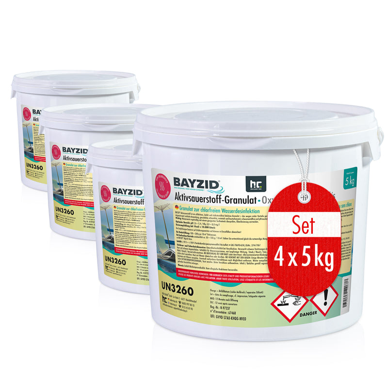 5 kg BAYZID® Aktivsauerstoff Granulat für Pools in Eimer