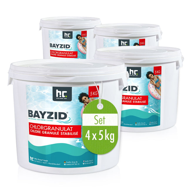 5 kg BAYZID® Chlorgranulat für Pools - Höfer Chemie GmbH