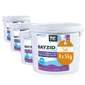 5 kg BAYZID® Flocktabletten für Pools in Eimer - Höfer Chemie GmbH