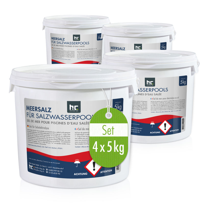 5 kg Meersalz für Salzwasserpools / Salzelektrolyse