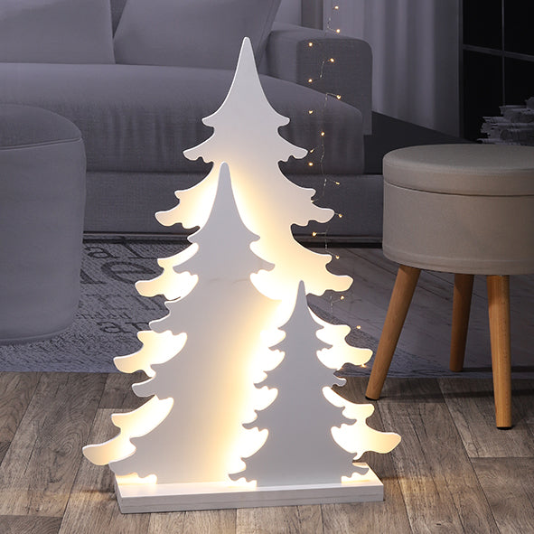 LED Baumlandschaft mit weihnachtlichen Motiven