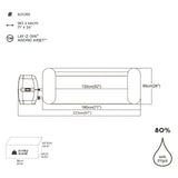 LAY-Z-SPA® WLAN-Whirlpool Madrid AirJet™ 180 x 66 cm